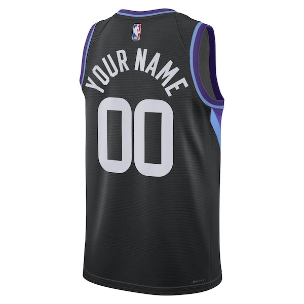 Utah Jazz Jordan Brand Unisex 2024/25 Custom Swingman Jersey - Statement Edition - Black