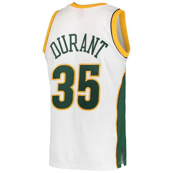 Kevin Durant Seattle SuperSonics  Hardwood Classics Swingman Jersey - White
