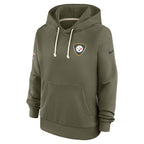 Pittsburgh Steelers Nike Women's 2025 Salute to Service Sideline Standard Issue Dri-FIT Hoodie - Olive