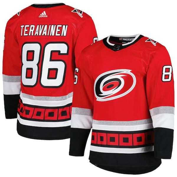 Teuvo Teravainen Carolina Hurricanes adidas  Primegreen Authentic Player Jersey - Red
