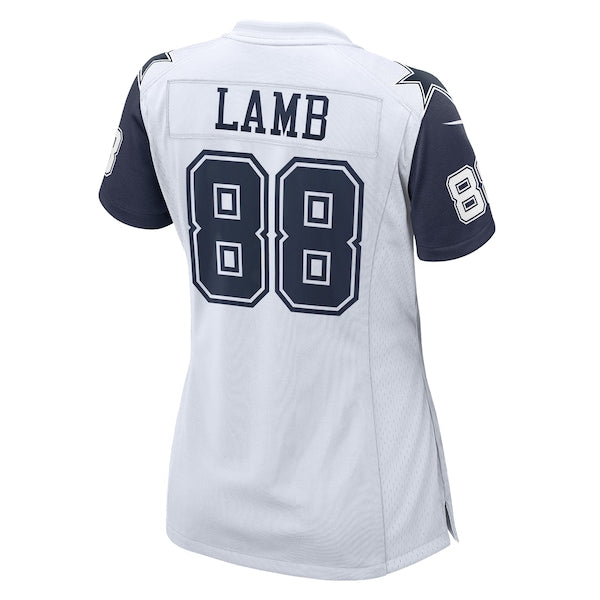 CeeDee Lamb Dallas Cowboys Nike Women's 2nd Alternate Game Jersey - White/Navy