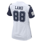 CeeDee Lamb Dallas Cowboys Nike Women's 2nd Alternate Game Jersey - White/Navy