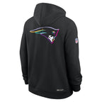 New England Patriots Nike 2025 NFL Crucial Catch Sideline Standard Issue Dri-FIT Hoodie - Black