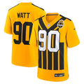 T.J. Watt Pittsburgh Steelers Nike Alternate 1933 Throwback Game Jersey - Gold/Black/White