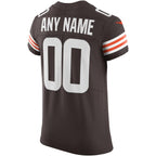 Cleveland Browns Nike Vapor Elite Custom Jersey - Brown