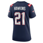 Jaylinn Hawkins New England Patriots Nike Women's  Game Jersey -  Navy