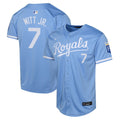 Bobby Witt Kansas City Royals Nike Youth Alternate Limited Player Jersey – Light Blue