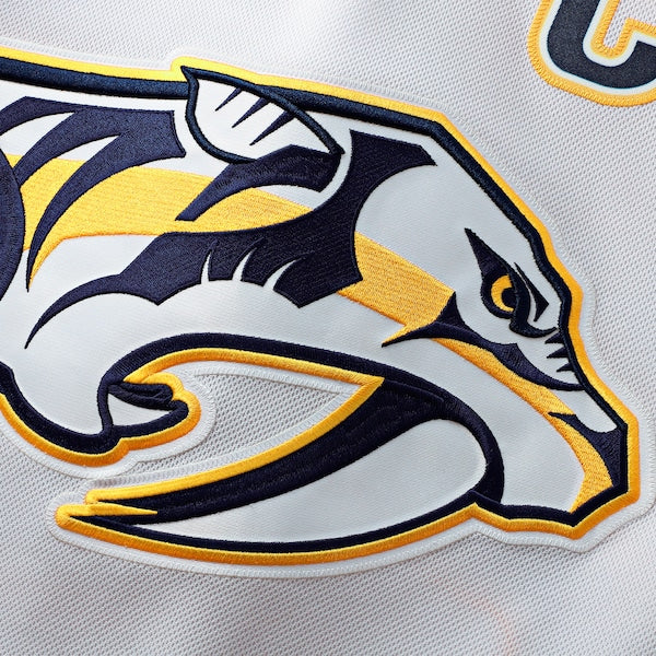 Nashville Predators  Away Premium Custom Jersey - White/Gold