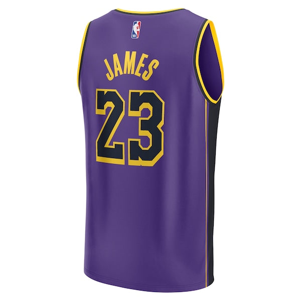 LeBron James Los Angeles Lakers  Youth Fast Break Replica Player Jersey - Statement Edition - Purple