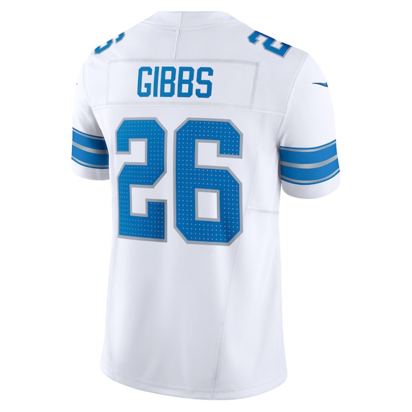 Jahmyr Gibbs Detroit Lions Nike Vapor F.U.S.E. Limited Jersey - White/Blue