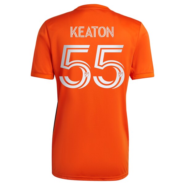 Keaton Parks New York City FC adidas 2023 The Volt Kit Replica Player Jersey - Orange