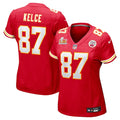 Travis Kelce Kansas City Chiefs Nike Women's Super Bowl LIX Game Jersey - Red