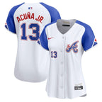 Ronald Acuña Jr. Atlanta Braves Nike Women's City Connect Limited Player Jersey - White