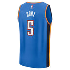 Luguentz Dort Oklahoma City Thunder  2025 NBA Finals Champions Fast Break Replica Player Jersey - Blue - Icon Edition