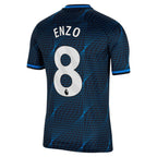 Enzo Fernández Chelsea Nike 2023/24 Away Stadium Replica Player Jersey - Navy/Blue/Mint