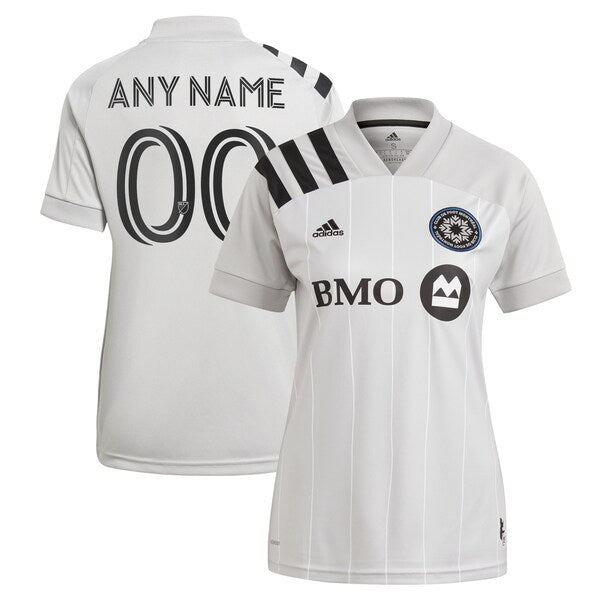CF Montréal adidas Women's 2021 Secondary Custom Replica Jersey - Gray