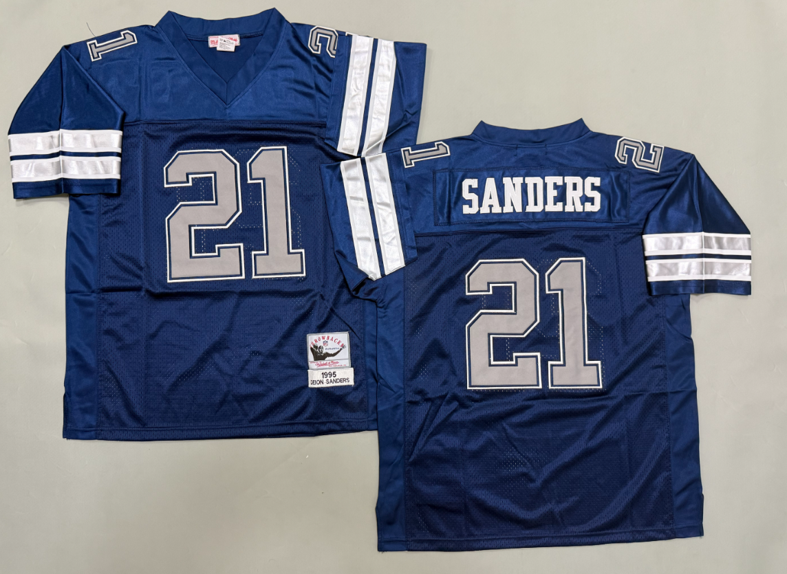 Deion Sanders Dallas Cowboys Authentic Throwback Retired Player Jersey