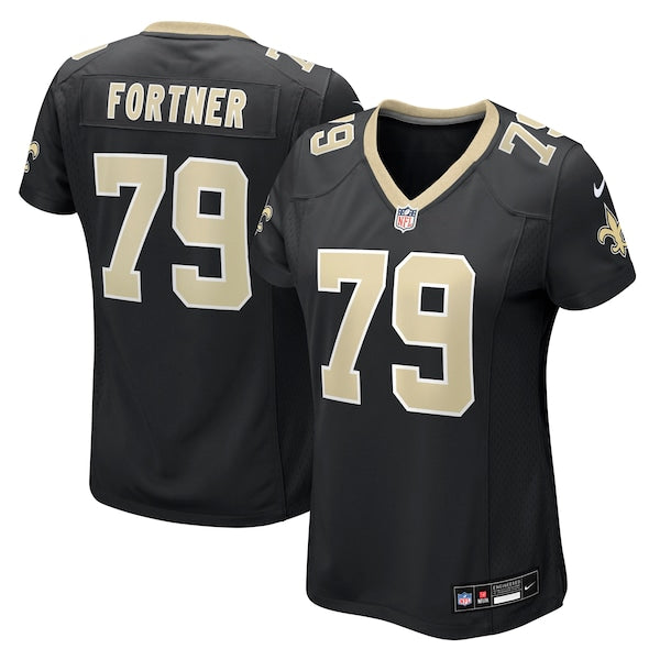 Luke Fortner New Orleans Saints Nike Women's Team Game Jersey -  Black