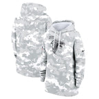 Atlanta Falcons Nike Women's 2024 Salute To Service Club Fleece Pullover Hoodie - Arctic Camo