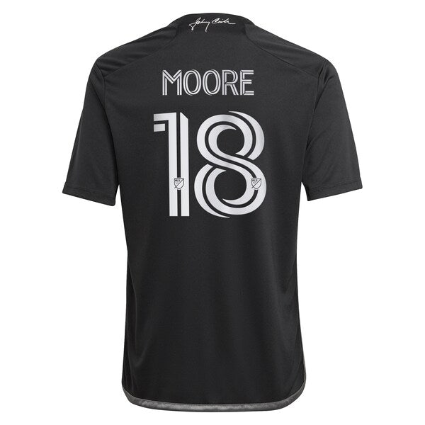 Shaq Moore Nashville SC adidas Youth 2024 Man In Black Kit Replica Player Jersey - Black