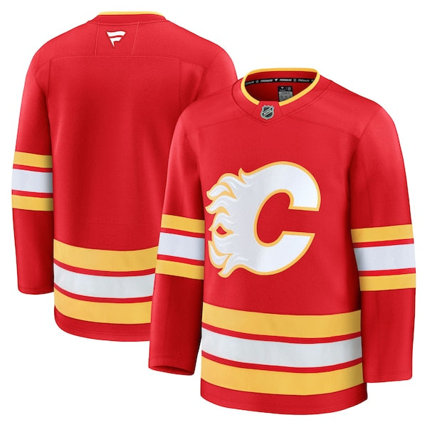 Calgary Flames  Home Premium Jersey - Red/Black/White