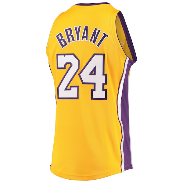 Men's Los Angeles Lakers Kobe Bryant Gold Hardwood Classics 2008-09 Authentic Jersey