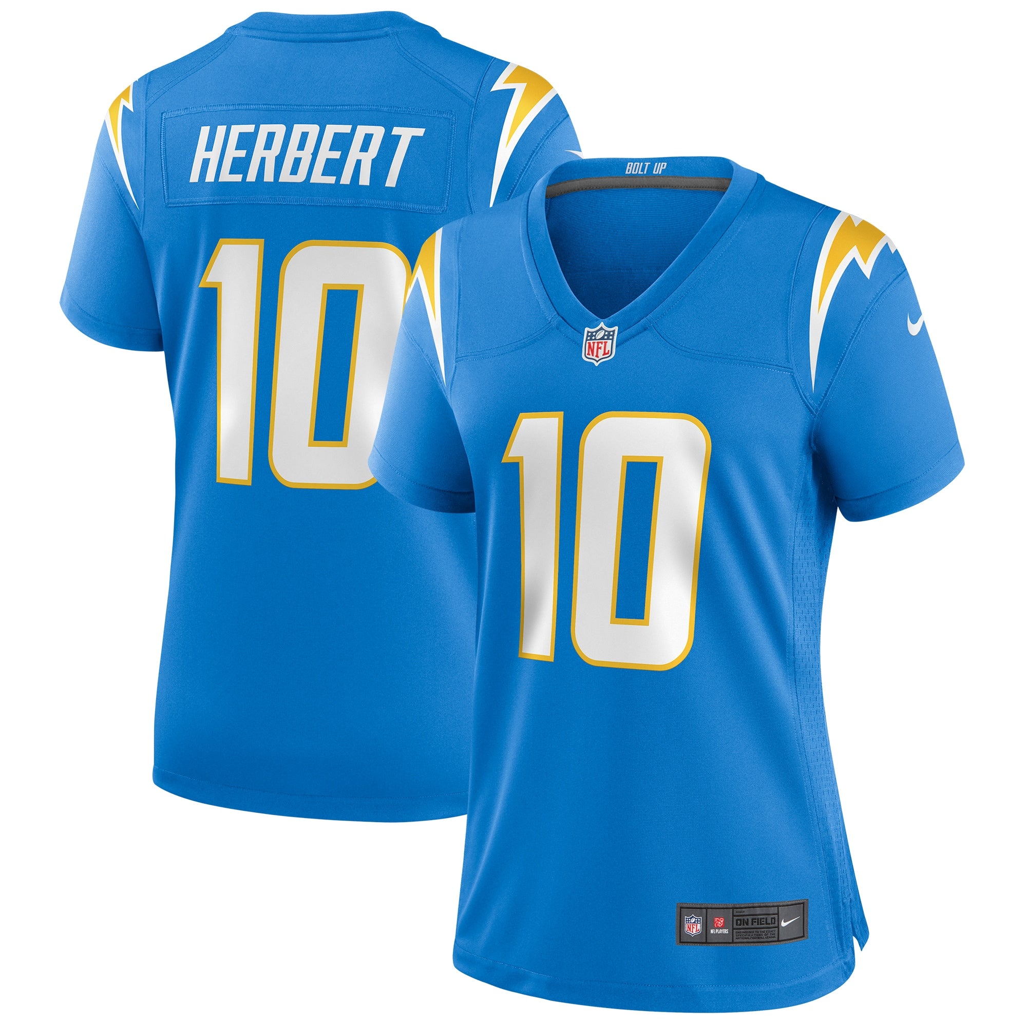 Justin Herbert Los Angeles Chargers Nike Women's Game Jersey - Navy/Powder Blue