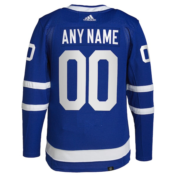 Toronto Maple Leafs adidas  Home  Primegreen Authentic Custom Jersey - Royal