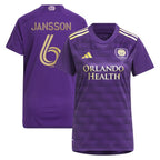 Robin Jansson Orlando City SC adidas Women's 2024 The Wall Kit Replica Player Jersey – Purple