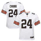 Nick Chubb Cleveland Browns Nike Youth Game Jersey - White