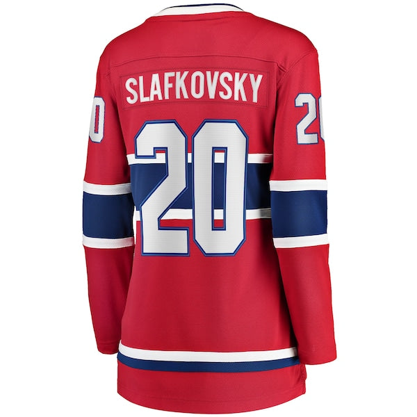 Juraj Slafkovsky Montreal Canadiens  Women's Home Premier Breakaway Player Jersey - Red