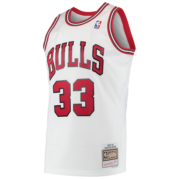 Scottie Pippen Chicago Bulls  Hardwood Classics Swingman Jersey - White/Black