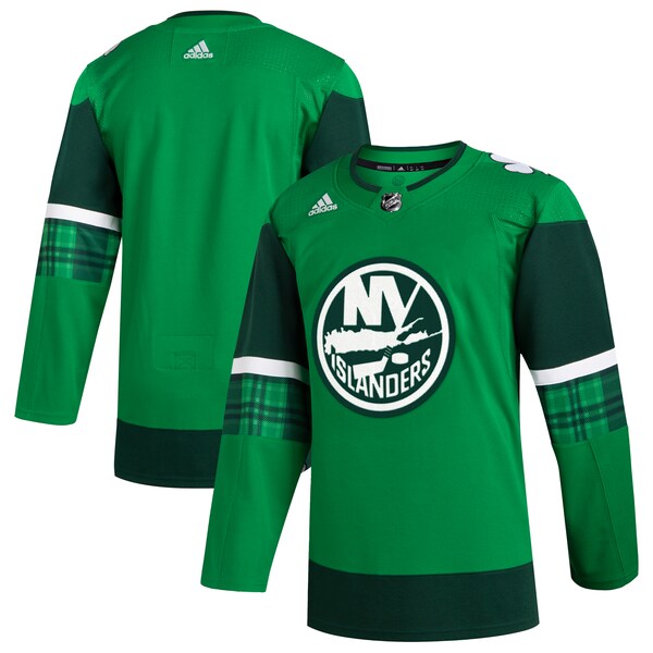 New York Islanders adidas 2023 St. Patrick's Day Primegreen Authentic Jersey - Kelly Green