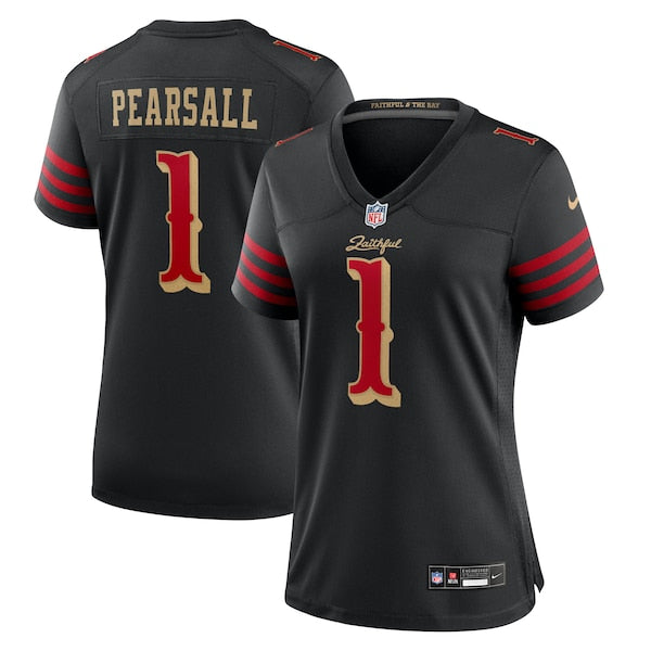 Ricky Pearsall San Francisco 49ers Nike Women's 2025 Rivalries Collection Game Jersey - Black