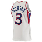 Allen Iverson Philadelphia 76ers 1996/97 Hardwood Classics Authentic Jersey - White