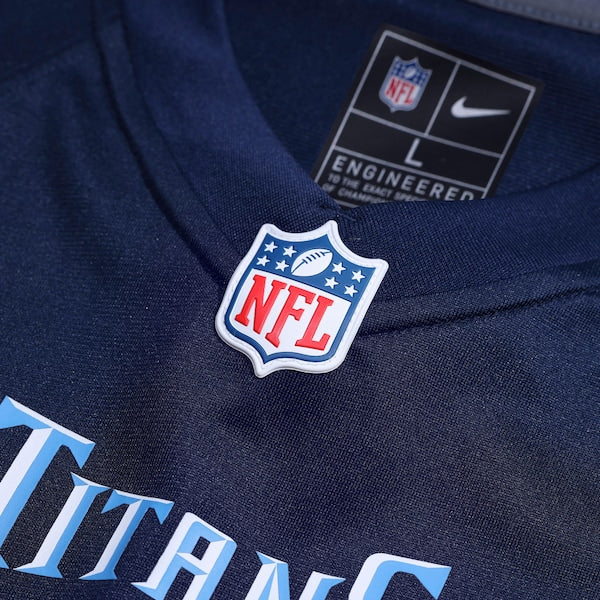 Xavier Woods Tennessee Titans Nike Team Game Jersey -  Navy