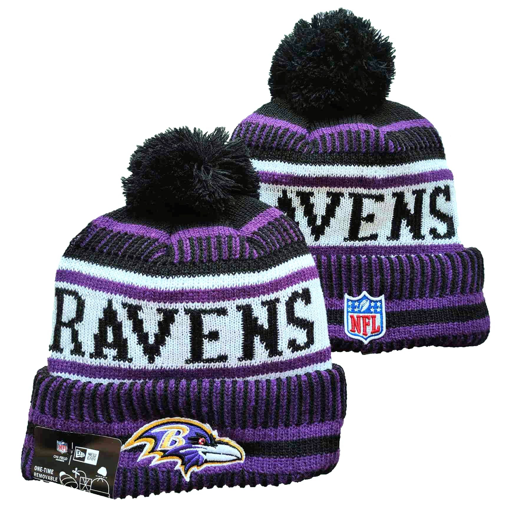 BALTIMORE RAVENS KNIT HAT
