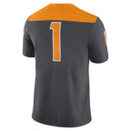 #1 Tennessee Volunteers Nike Alternate Game Jersey - Anthracite