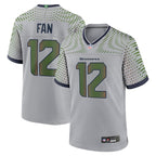12s Seattle Seahawks Nike 2025 Rivalries Collection Game Jersey - Wolf Gray