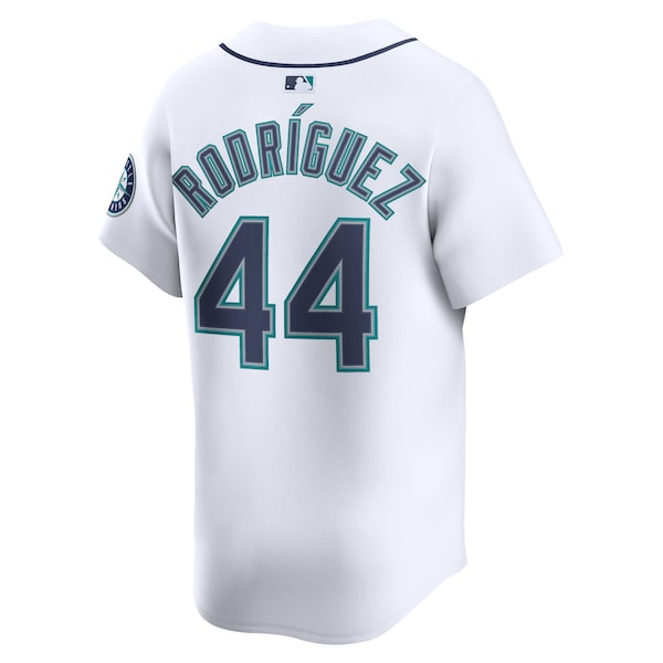 Men's Seattle Mariners Julio Rodríguez Nike Home Limited Player Jersey- White/Teal
