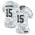 Patrick Mahomes Kansas City Chiefs Nike Women's 2024 Salute to Service Limited Jersey - Arctic Camo