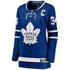 Auston Matthews Toronto Maple Leafs  Women's Captain Patch Home Breakaway Player Jersey - Blue