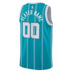 Charlotte Hornets Jordan Brand 2020/21 Swingman Custom Jersey - Icon Edition - Teal
