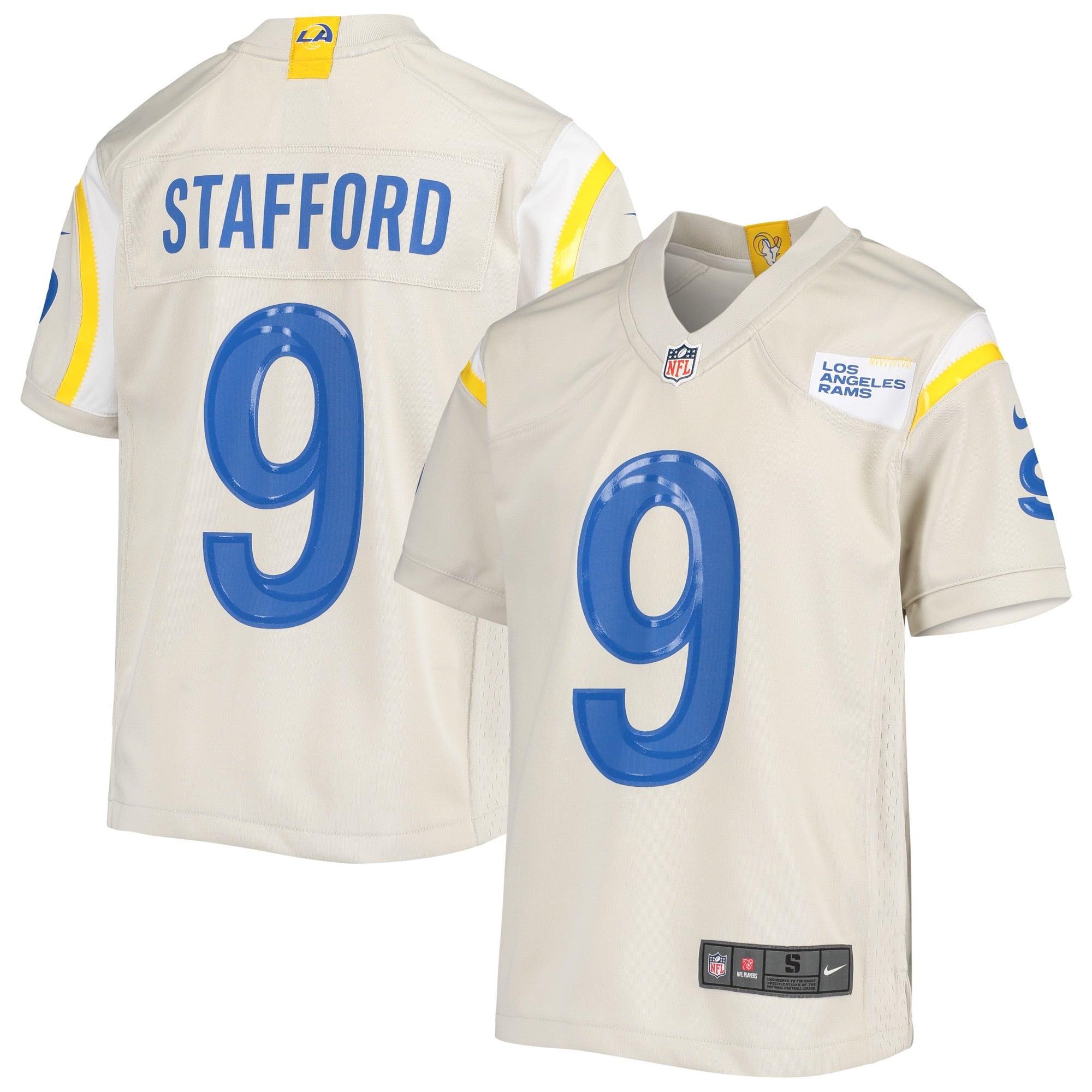 Matthew Stafford Los Angeles Rams Nike Youth Game Jersey - Royal/Cream/White