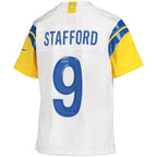 Matthew Stafford Los Angeles Rams Nike Youth Game Jersey - White/Cream/Royal