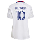 Edison Flores D.C. United adidas Women's 2022 The Marble Replica Player Jersey - White
