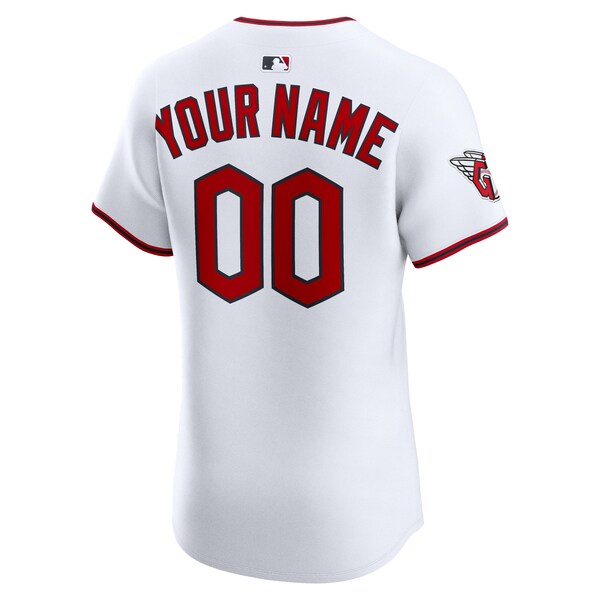 Cleveland Guardians Nike Home Elite Custom Jersey - White