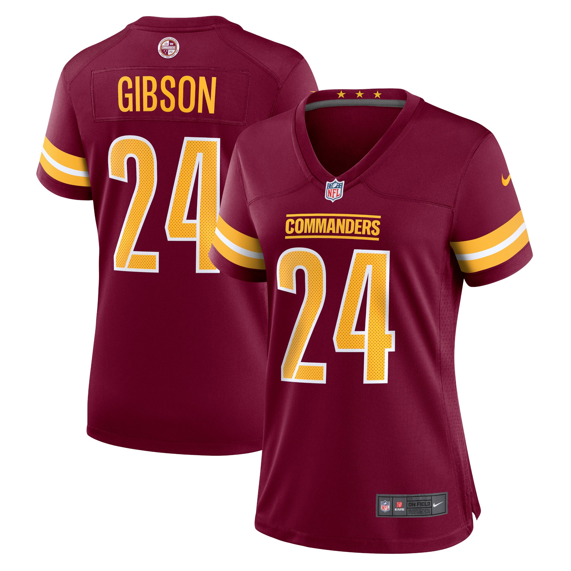 Antonio Gibson Washington Commanders Nike Women's Game Jersey - White/Black/Burgundy
