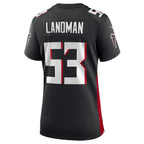 Nate Landman Atlanta Falcons Nike Women's Team Game Jersey -  Black