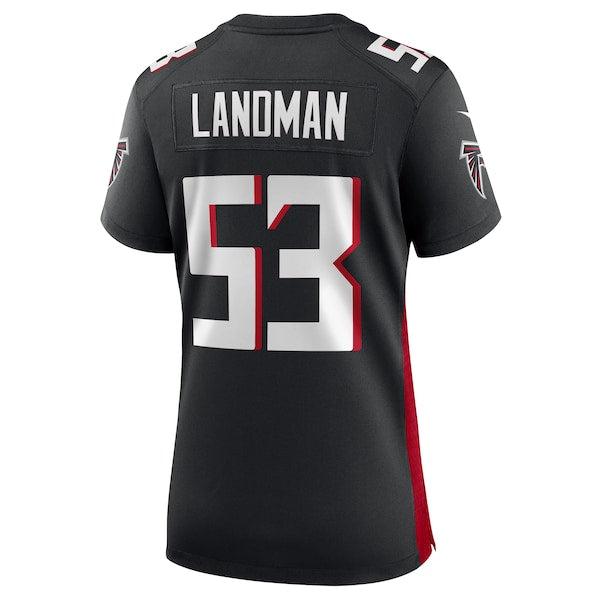 Nate Landman Atlanta Falcons Nike Women's Team Game Jersey -  Black